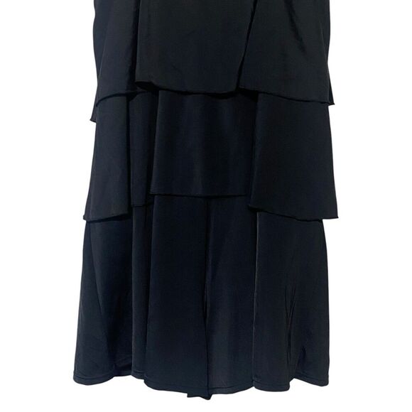 Fit 4 U Womens Size 20W Tiered Ruffle Swim Romper One Piece Swimsuit Black - Picture 11 of 14